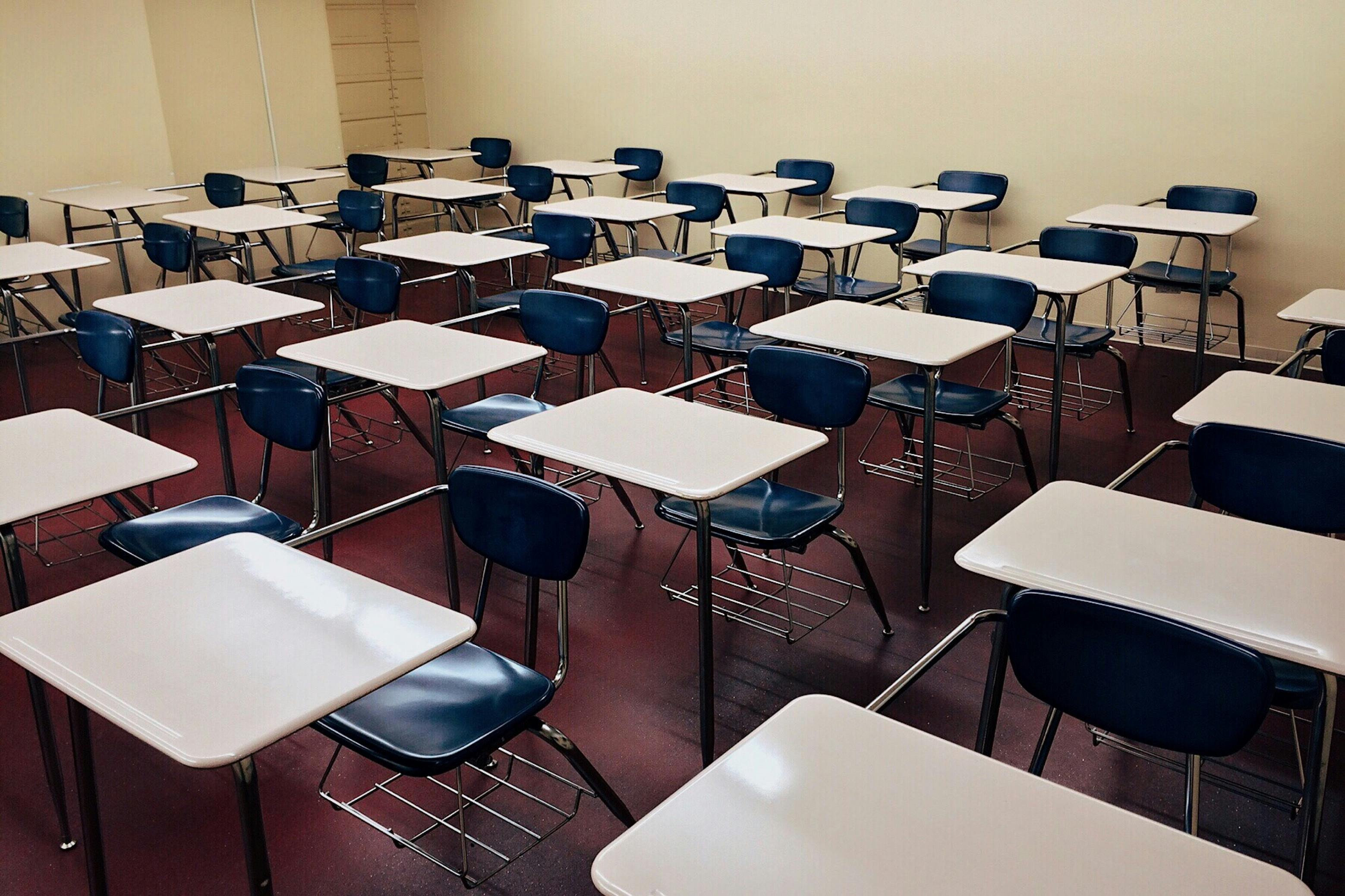 A bright and equipped classroom at Kyang'ondu Mixed Secondary School